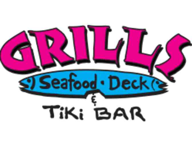 $50 Gift Certificate to Grills Lakeside Seafood Deck & Tiki Bar