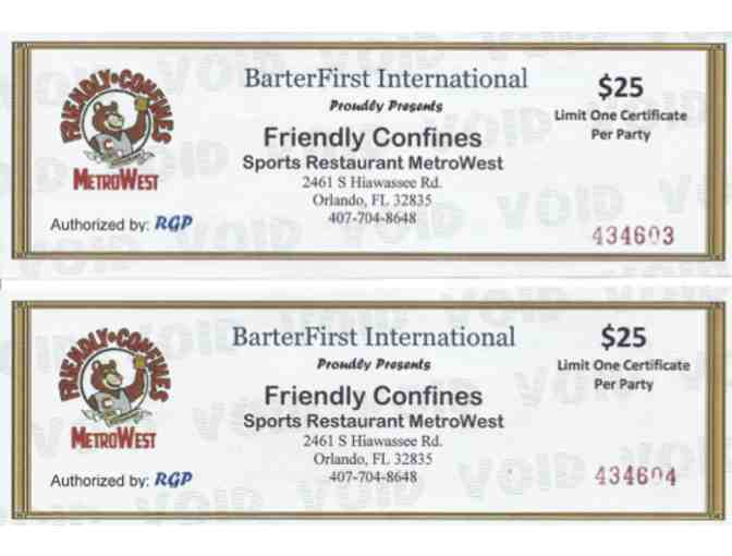 Friendly Confines Metro West Baking Basket - Two (2) Gift Certificates + more
