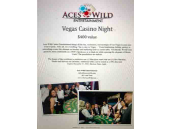 Vegas Casino Night for Your Next Party put on by Aces Wild Entertainment