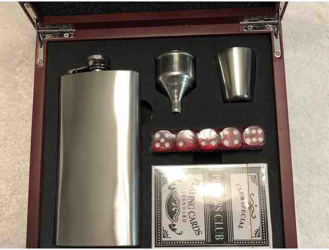 Augusta National Golf Course Flask and Shot Set with Display Box