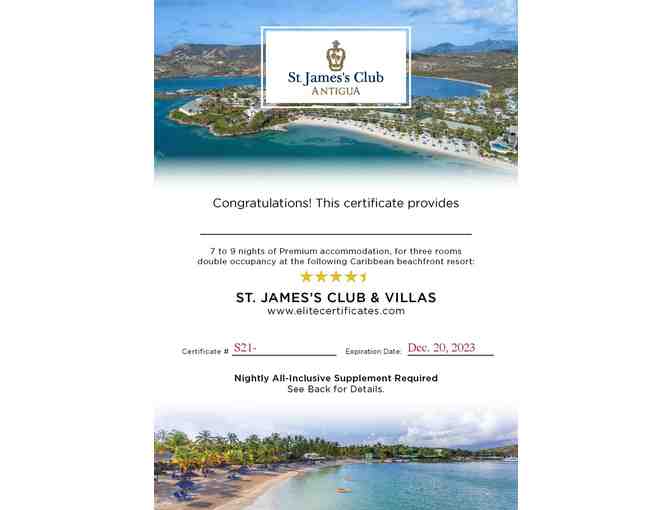 Elite Island Resorts - St. James's Club and Villas, Antigua- All Ages