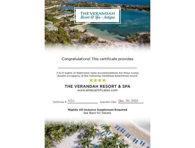 Elite Island Resorts - The Verandah Resort and Spa, Antigua- All Ages
