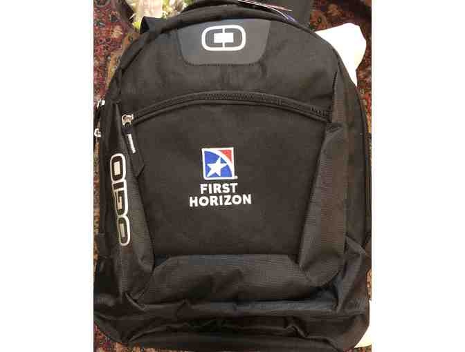 OGIO Backpack full of extra items from First Horizon Bank