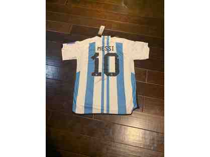 Lionel Messi Argentina Autographed Soccer Jersey