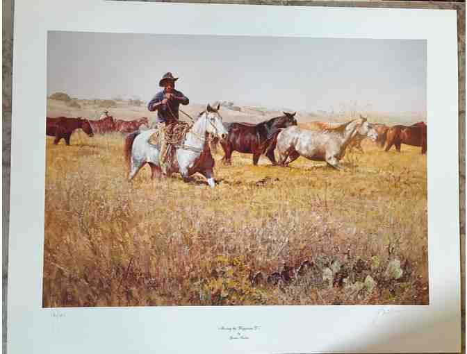 Signed LE Print of 'Moving the Waggoner D's' by Gordon Snidow
