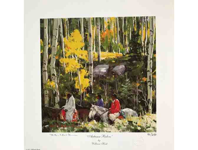 Signed LE Print of 'Autumn Riders' by William C. Hook