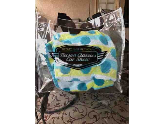 Tucson Classics Car Show Clear Plastic Totes with logo