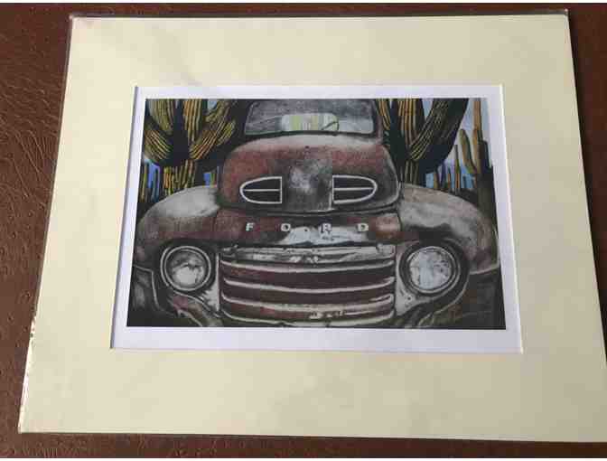 Art print: '48 Ford with Cactus' by Chip Travers 16 x 20