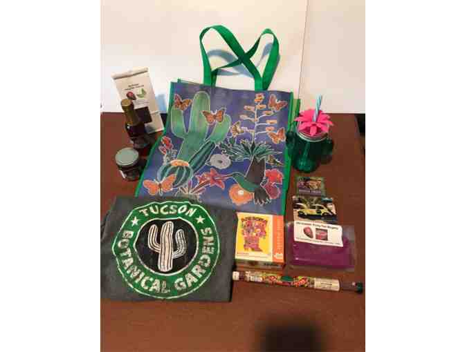 Tucson Botanical Gardens Gift Bag#1: Two guest passes, t-shirt, food, puzzle and more