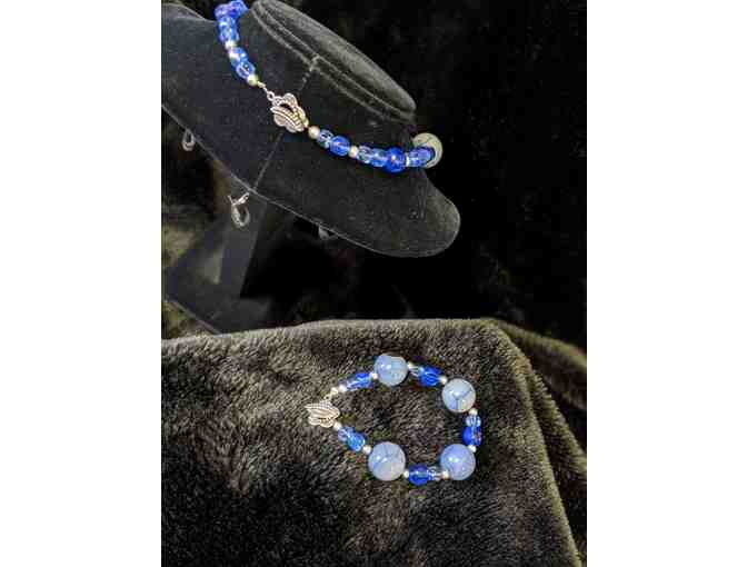 Jewelry handcrafted from Gem Show finds - Blue set