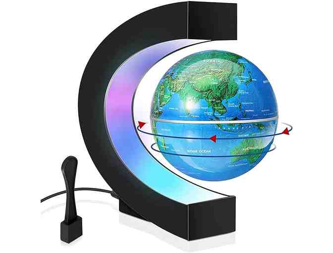 Magnetic Levitation Globe with LED Light - Photo 1