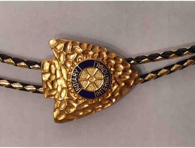 Rotary branded arrowhead bolo (shoestring necktie) - Photo 2