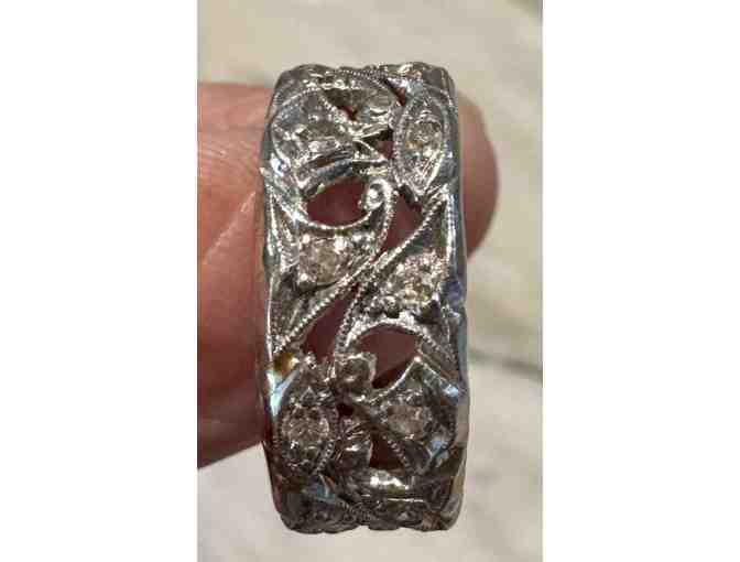 Modern Antique Platinum/Diamond Eternity ring (CBS)