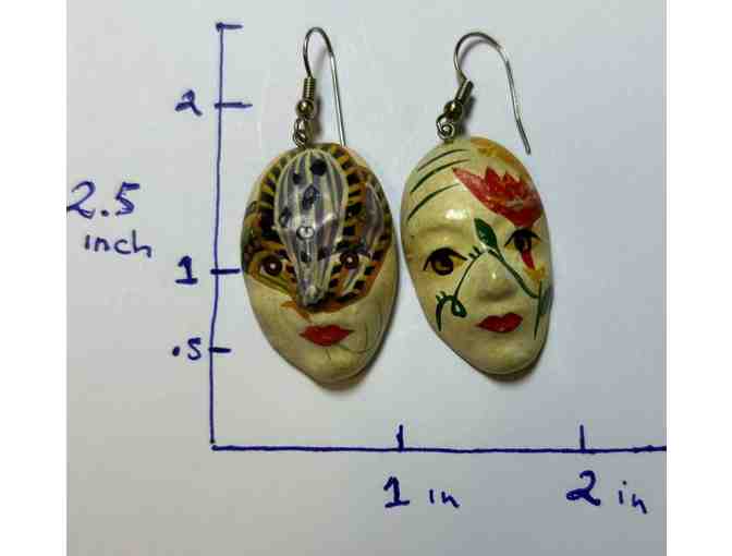 Scarce Earrings with painted faces (CD)