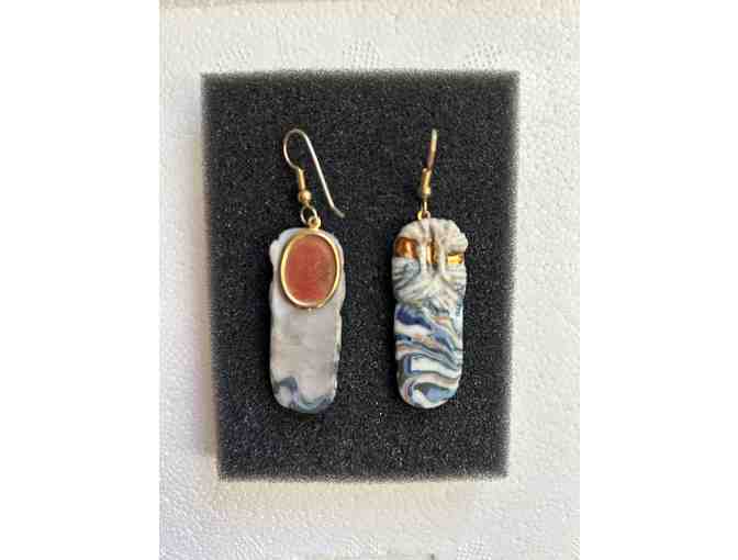 Ceramic Hilltop Trees earrings (CD)