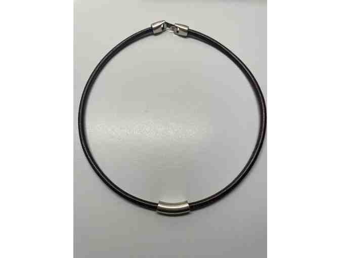 Simple Single Strand Leather necklace (JP)