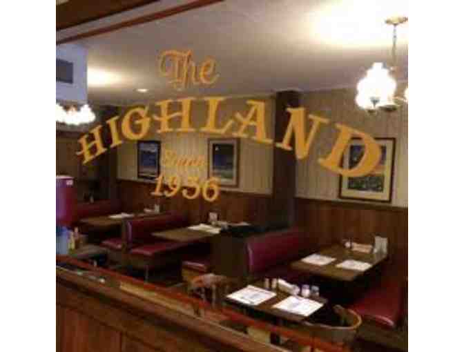 $50 Gift Card to Highland Restaurant