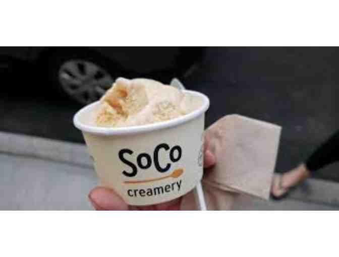 Two $25 gift certificates to SoCo Ice Cream