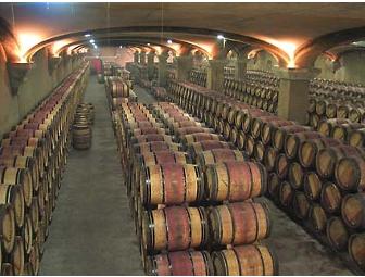 Vintage Grand Cru Wine and Four Stemless Wine Glasses