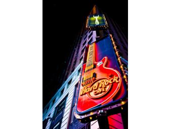 $100 Gift Card to HARD ROCK CAFE and TREASURES OF THE HARD ROCK CAFE Collector's Book