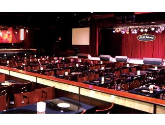 4 tickets to a B.B. KING'S BLUES CLUB show of your choice