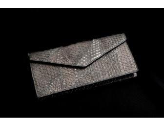 JILLY NEW YORK Fish Leather Clutch