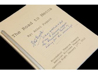 THE ROAD TO MECCA script signed by playwright ATHOL FUGARD
