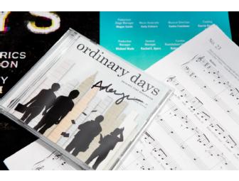 ORDINARY DAYS Package: Signed Cast Album, Window Card and Sheet Music by ADAM GWON