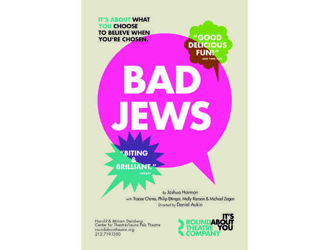 BAD JEWS Signed Poster and Playbill