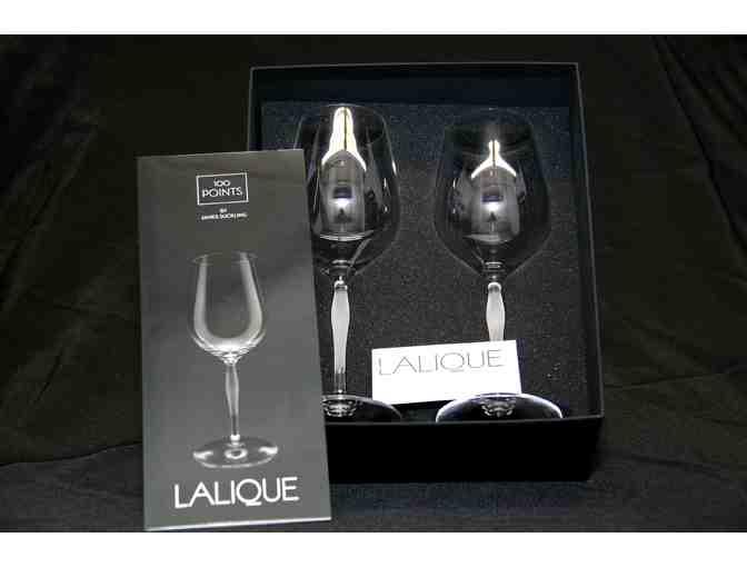 2 LALIQUE 100 Points Tasting Glasses by James Suckling