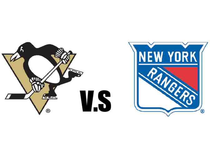 2 Club Seats to the New York Rangers vs the Pittsburgh Penguins on March 27, 2016