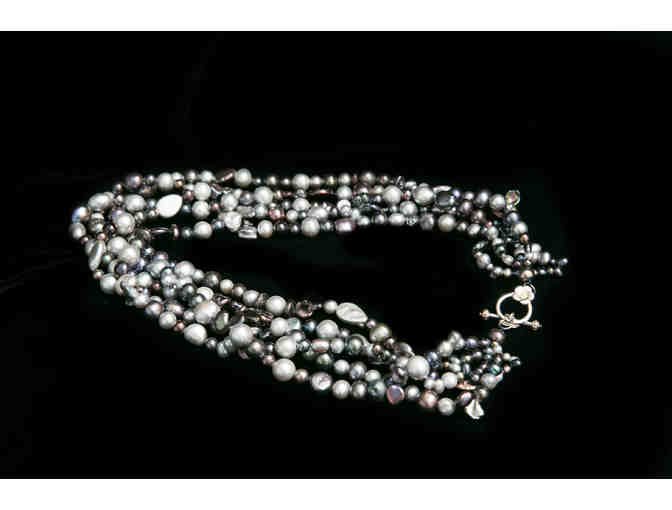 Sylvia Pines Uniquities Multiple Pearl Necklace