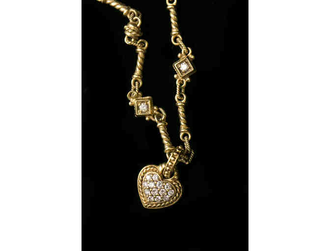 Judith Ripka Necklace with Diamond Pave Pendant