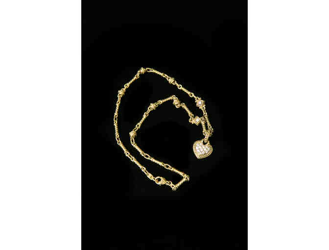 Judith Ripka Necklace with Diamond Pave Pendant