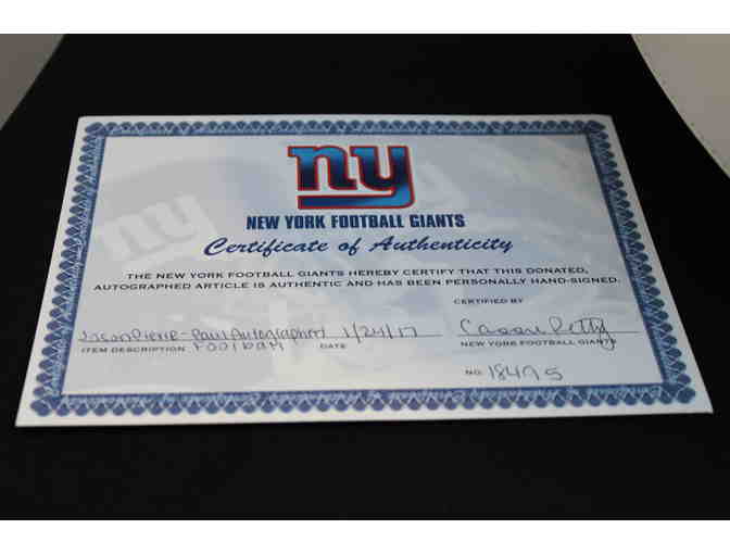 NY Giants Football Signed by JASON PIERRE-PAUL