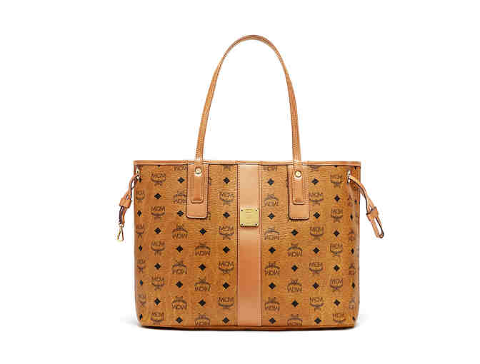 MCM Reversible Liz Visetos Shopper in Cognac