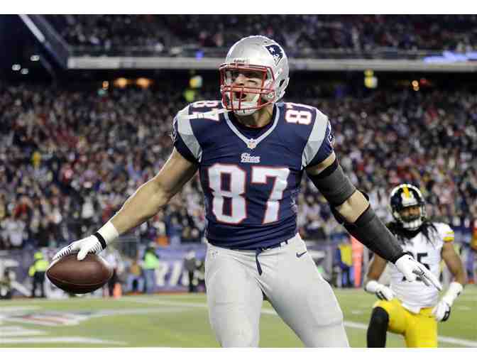 ROB GRONKOWSKI Autographed Football