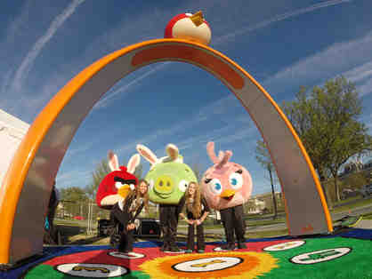 Interactive Angry Birds Game Structure Used in White House Easter Egg Roll