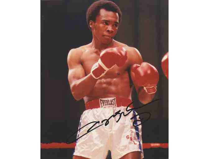 Sugar Ray Leonard: Autographed Boxing Glove & Photo
