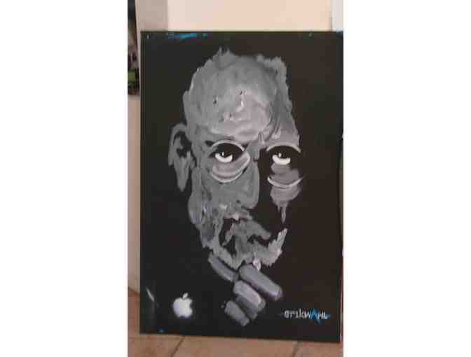 Steve Jobs Portrait - Original Oil on Canvas by Erik Wahl