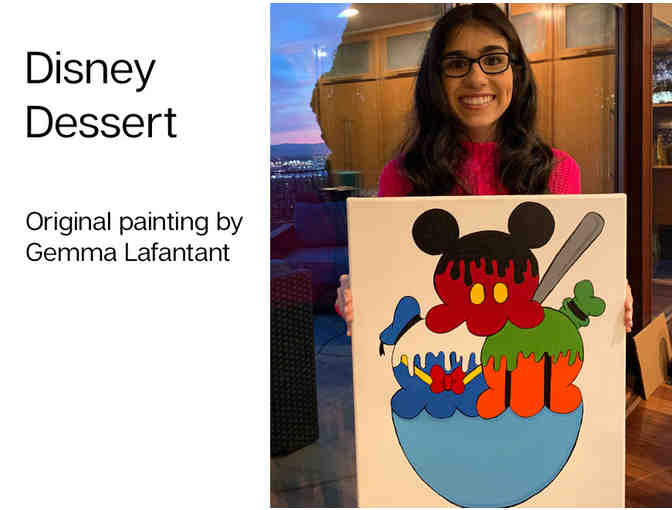 Disney Dessert Painting By Kidney Transplant Recipient Gemma Lafontant - Photo 1