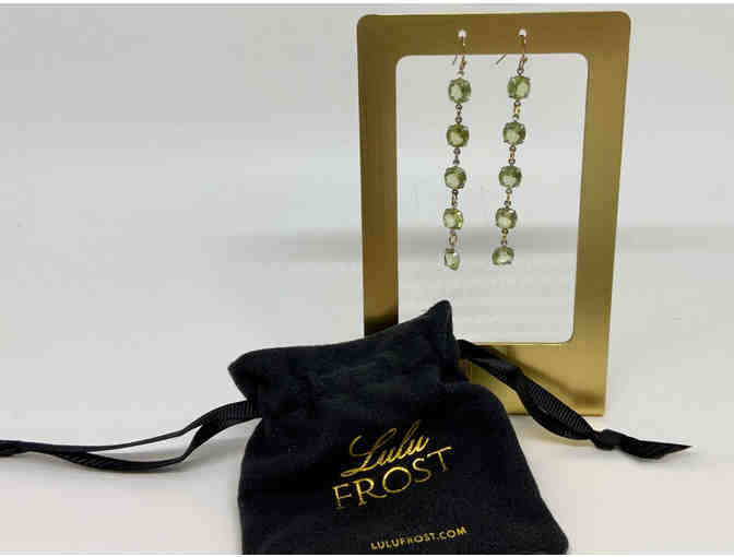 Wow! Lulu Frost Green 5 Drop Crystal Earrings - Photo 1