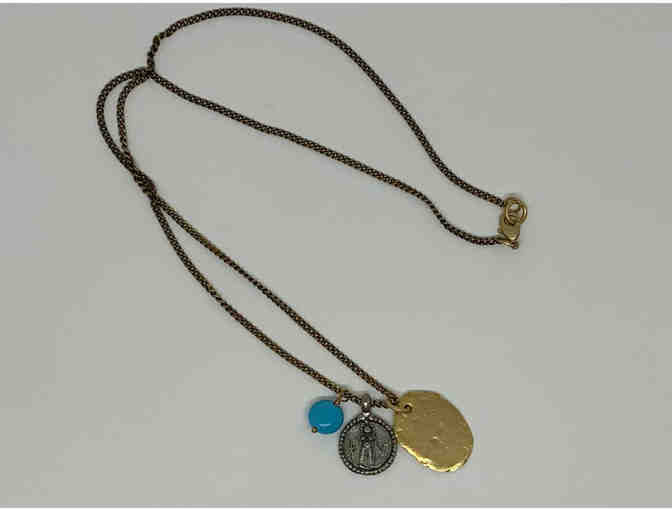 Brass Charm Layering Necklace - Photo 1