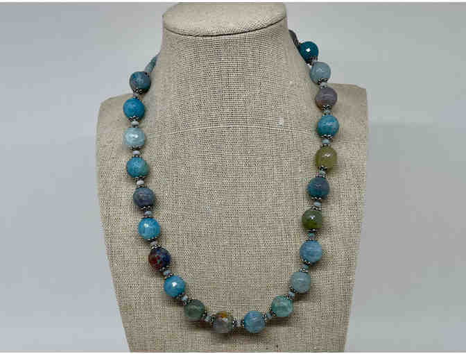 Fire Opal and Aventurine Necklace by Lori Hartwell - Photo 2
