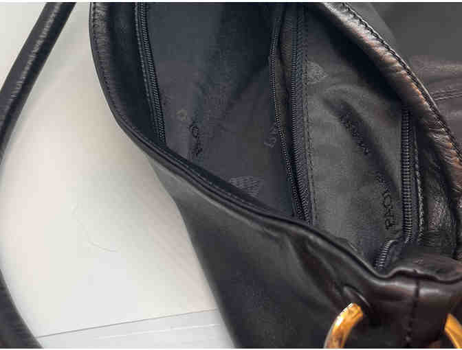 PAOLO MASI Black Leather Bag
