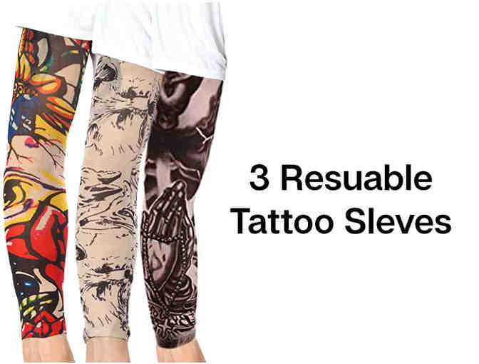 $250 Tattoo Gift Certificate and Fun Reusable Tattoo Sleeves