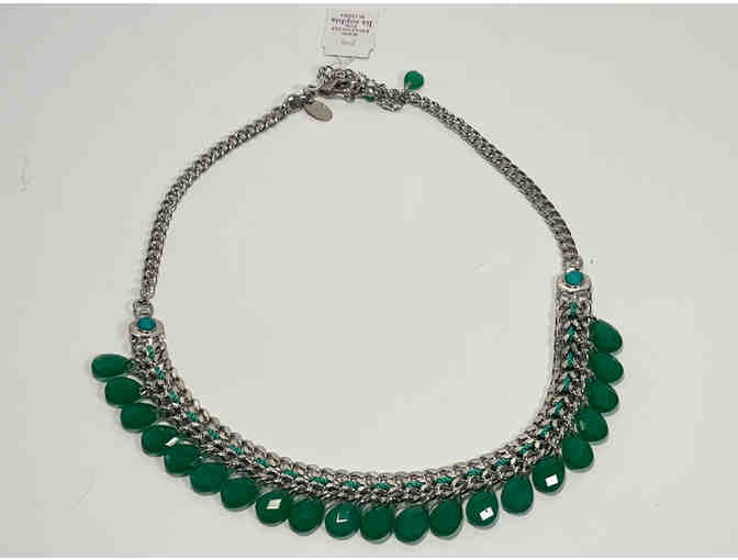Lia Sophia Green Faceted Necklace