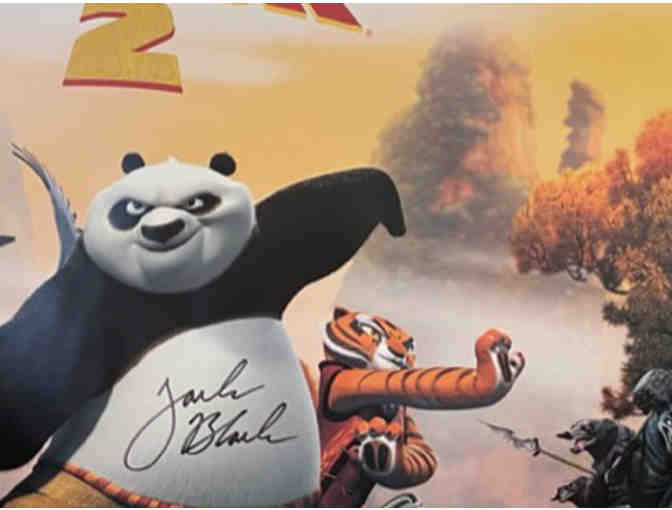 Large Kung Fu Panda Poster signed by Jack Black