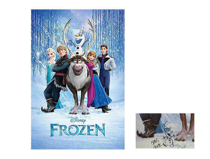 Frozen Poster signed by Co-Director, Chris Buck