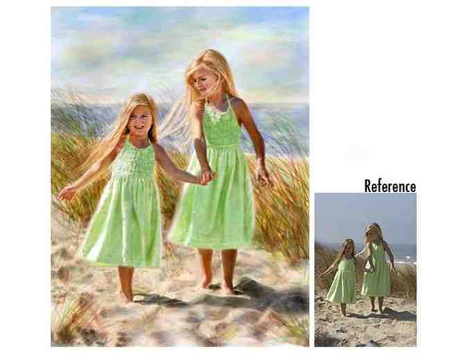 $500 Off a Luxury Hand Painted Portrait by Nomi Wagner - Photo 1